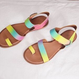 Franco Sarto Multicolor Gradient Sandals